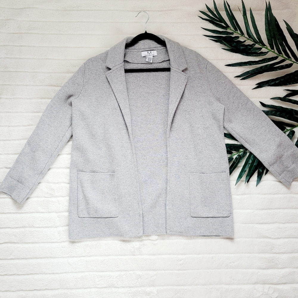 MAGACHONI blazer coatigan oversized grey pockets